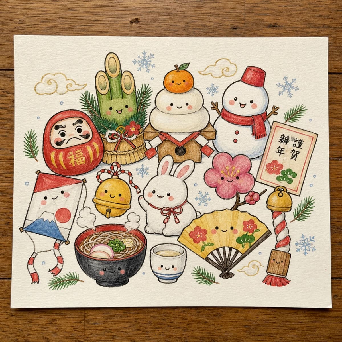 Cute Japanese kawaii doodle 3