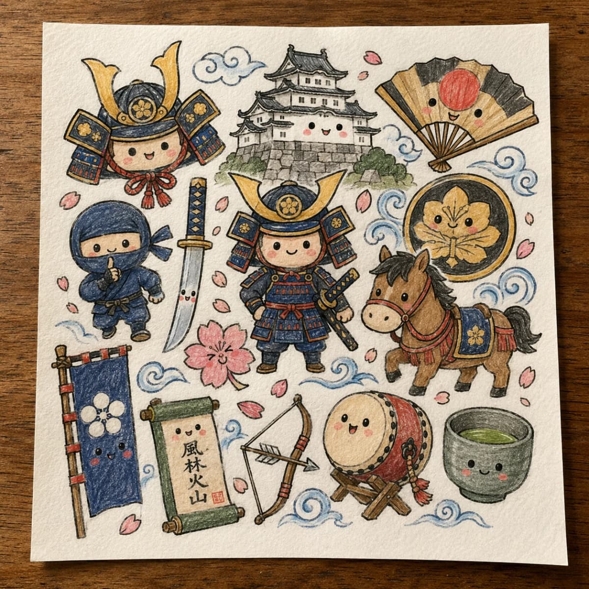 Cute Japanese kawaii doodle 7