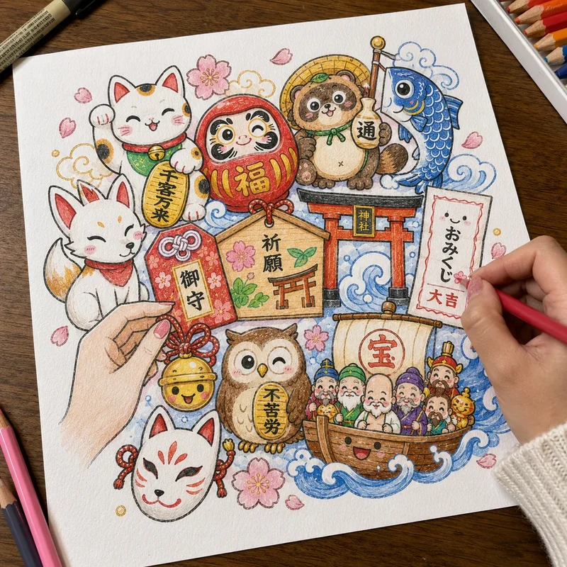 Cute Japanese kawaii doodles