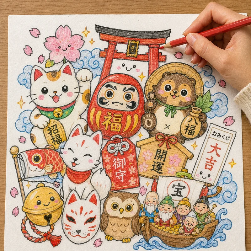 Cute Japanese kawaii doodle 1