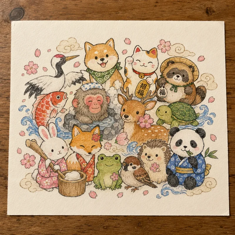 Cute Japanese kawaii doodle 4