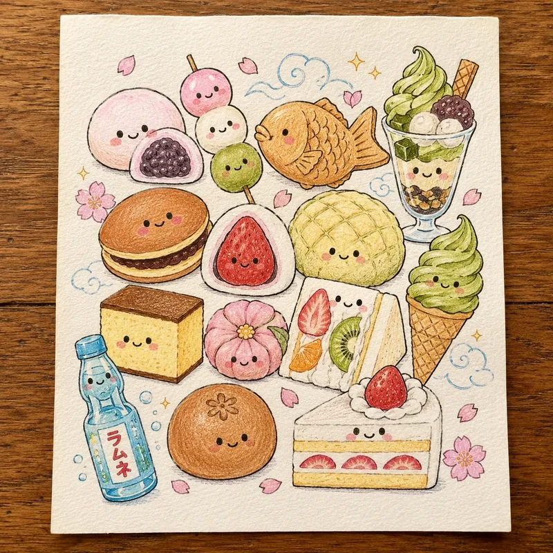 Cute Japanese kawaii doodle 5
