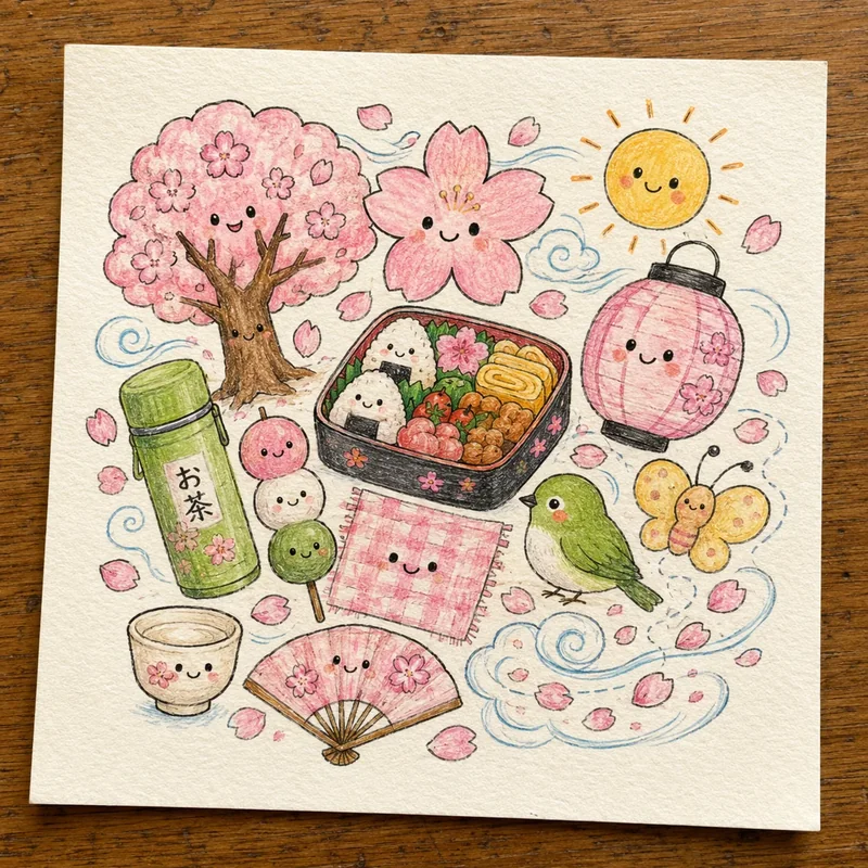 Cute Japanese kawaii doodle 8